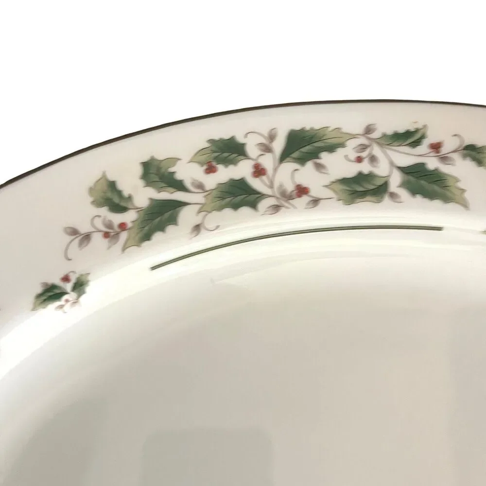 Vintage 1990 Venture A Season of Wonder Porcelain Platter Gold Trim Original Box